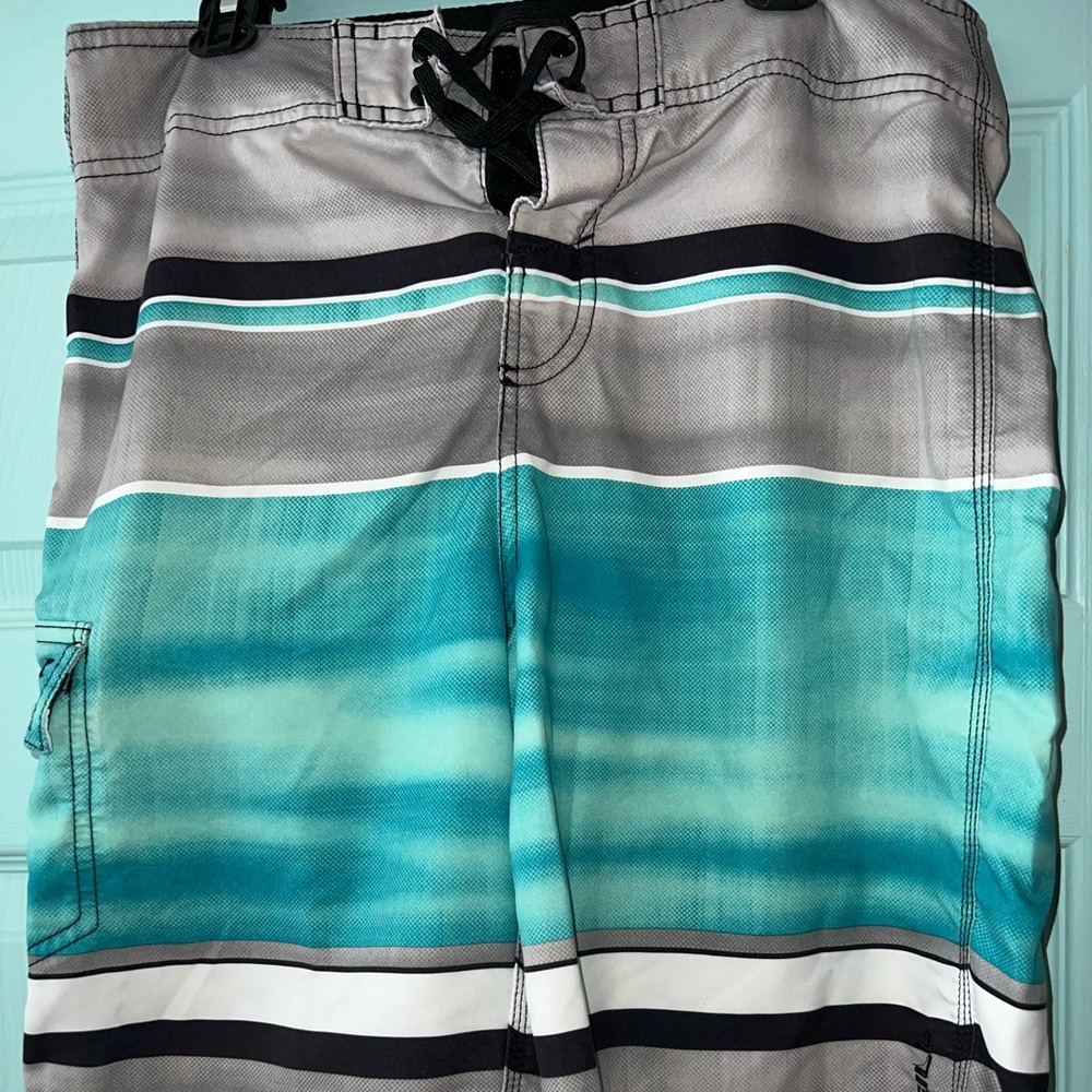 Men’s O’Neill Board Swim Shorts Size 30 Blue/Gray/White